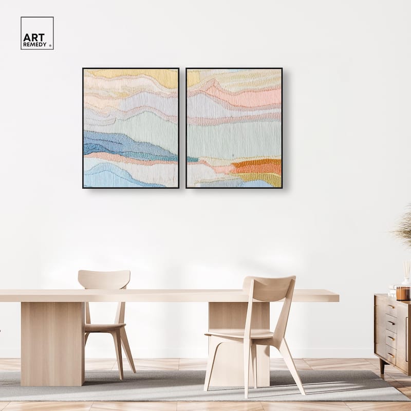 Gentle Breeze II Canvas Set of 2 by Art Remedy