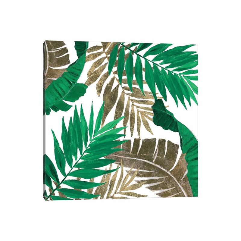 iCanvas "Modern Jungle Leaves Close Up I" by Patricia Pinto Canvas Print