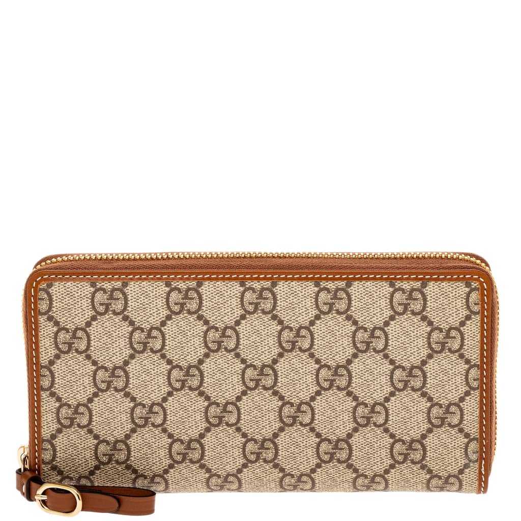 Gucci GG Emblem Zip Around Wallet