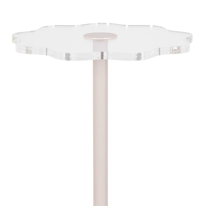 Kate and Laurel Acari Scalloped Drink Table