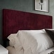 preview thumbnail 10 of 35, CraftPorch Corduroy Modern Upholstered Pleated Velvet Headboard