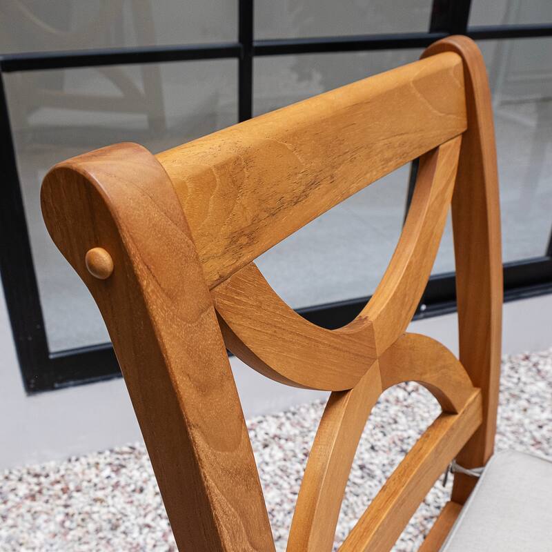 Cambridge Casual Lowell 5-Piece Teak Patio Square Dining Set