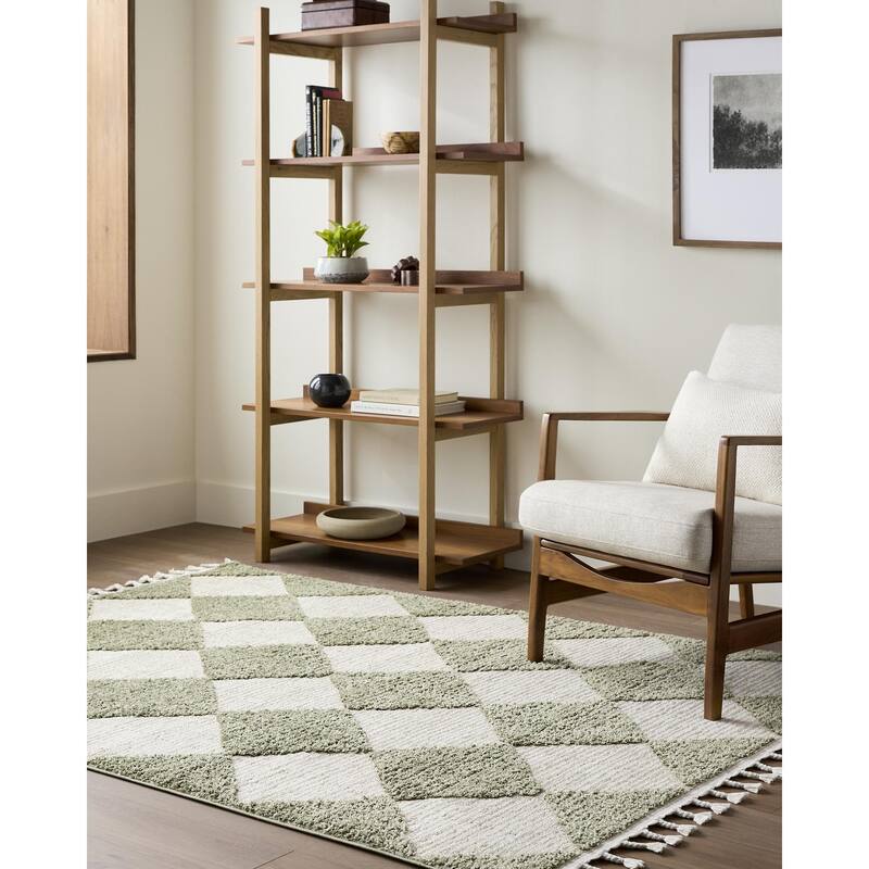 Livabliss Nora Modern & Contemporary Area Rug - Olive - 7'10" x 10'