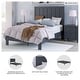 preview thumbnail 21 of 34, Signature Design by Ashley Simmenfort Dark Blue Platform Bed
