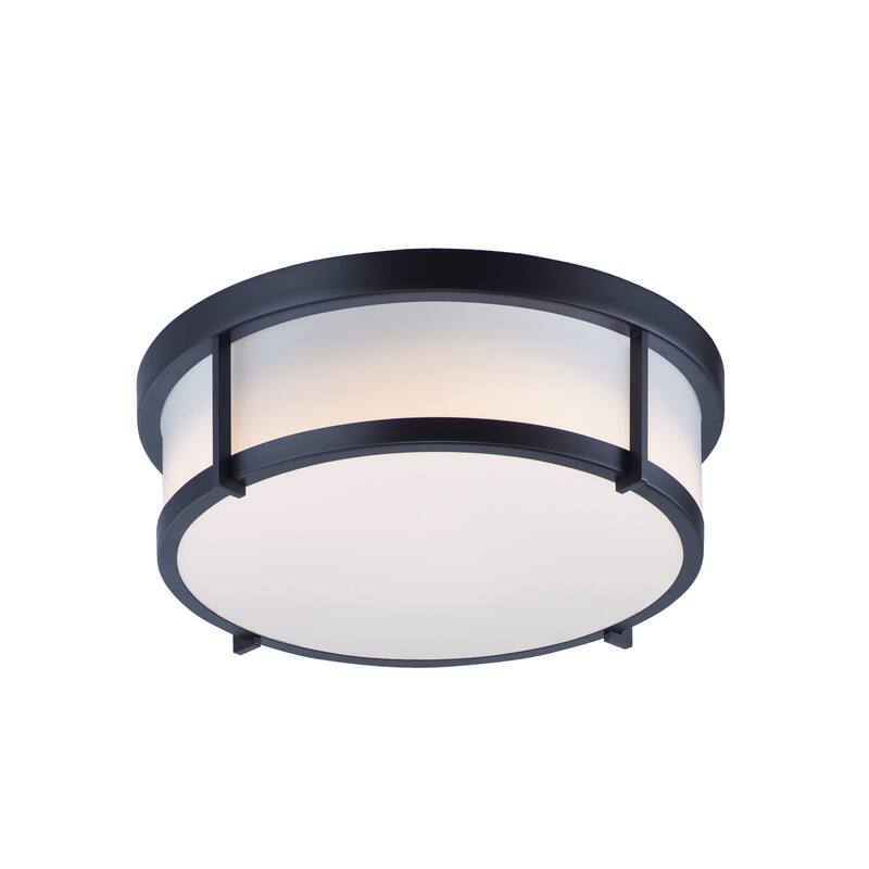 Maxim 10273 Rogue LED 13" Wide LED Flush Mount Drum Ceiling Fixture - Black