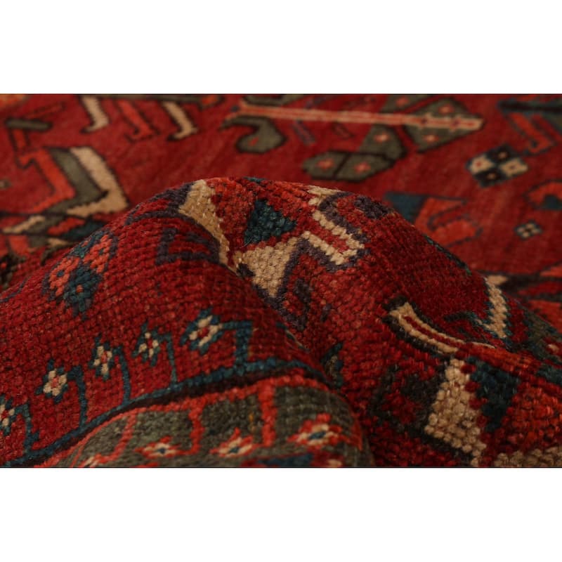 ECARPETGALLERY Hand-knotted Melis Red Wool Rug - 4'9 x 7'4