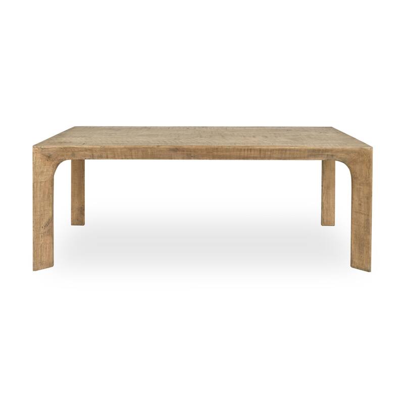 Classic Home Crest 78" Reclaimed Pine Wood Dining Table in Natural
