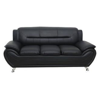 Michael Segura Bonded Leather Upholstered Sofa
