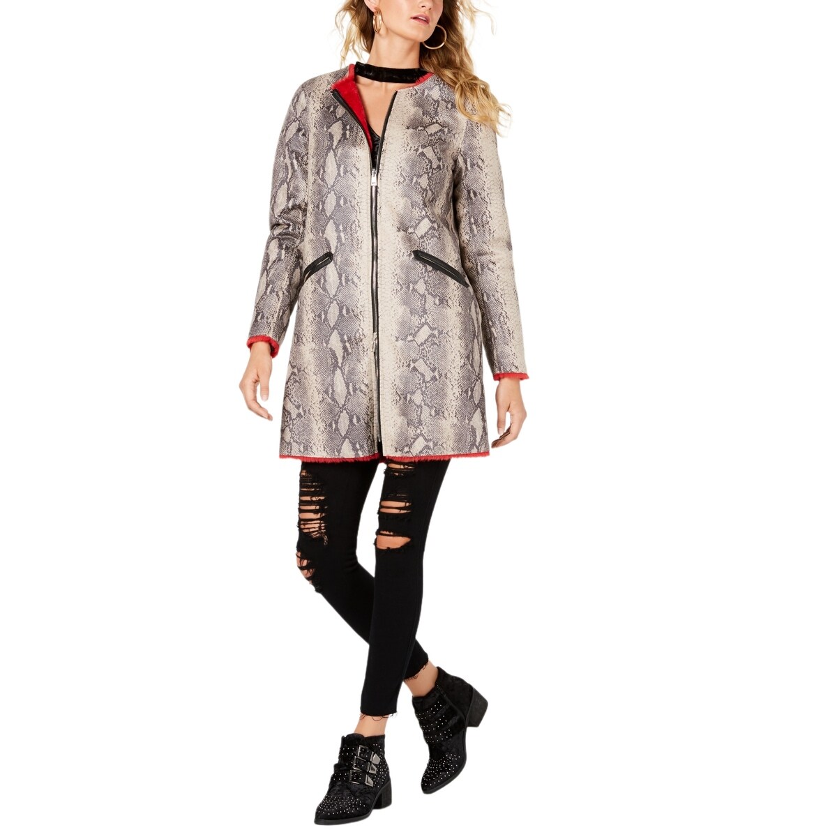 red snakeskin jacket