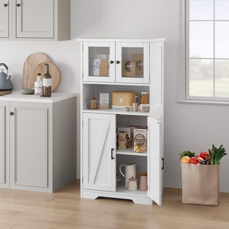 Bathroom Cabinet, Storage Cabinet with Adjustable Shelves