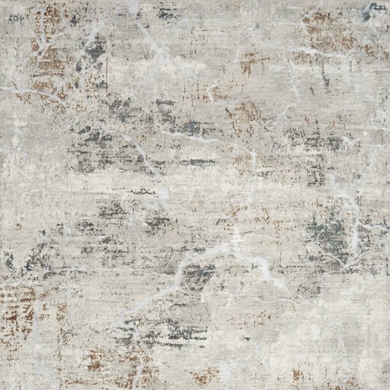 Fado Power Loomed Abstract Modern Non Skid Stain Resistant Area Rug By HomeRoots - 71' X '47' X '0.39