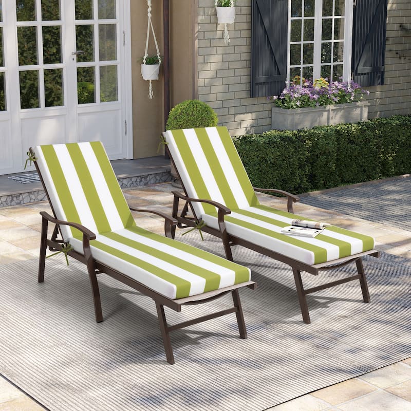 Pellebant Outdoor Patio Chaise Lounge Cushion