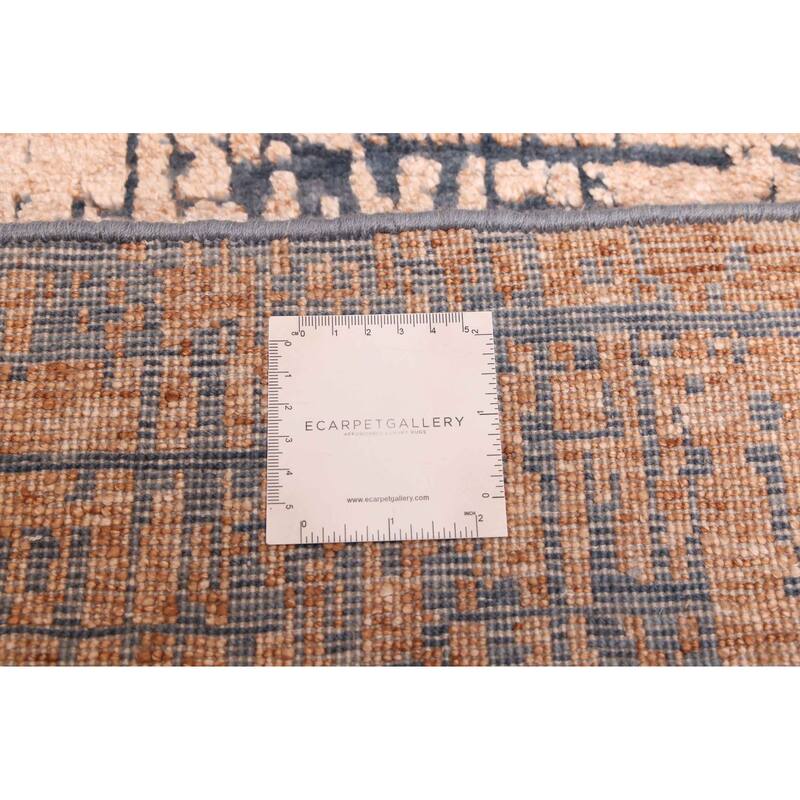 ECARPETGALLERY Hand-knotted Legacy Light Brown Silk, Wool Rug - 2'6 x 9'8