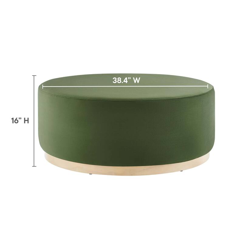 Tilden 16"/23"/29"/38" Performance Velvet Upholstered Ottoman