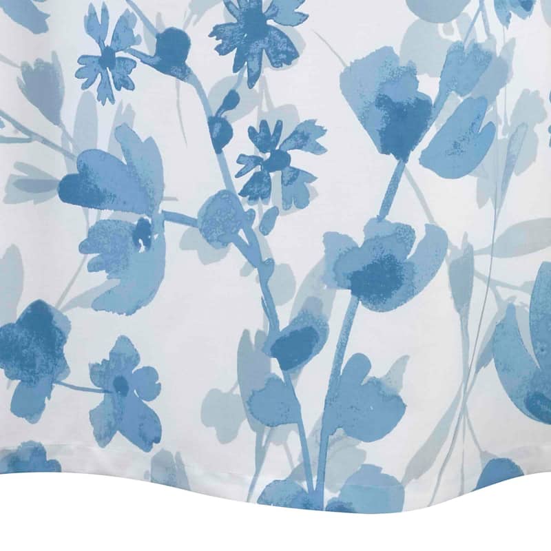 Izod Mystic Floral Blue Shower Curtain