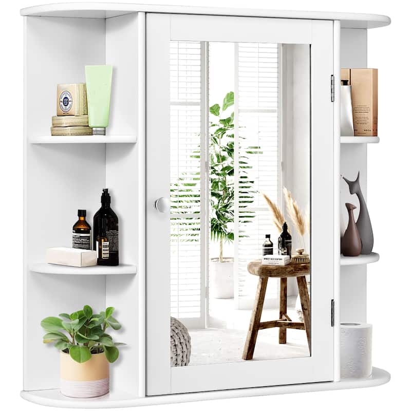 Costway Multipurpose Wall Surface Bathroom Storage Medicine Cabinet