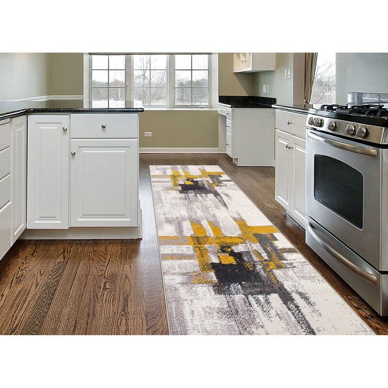 World Rug Gallery Modern Abstract Art Area Rug