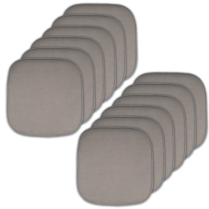 16-in. Square Non-slip Memory Foam Seat Cushions (2 OR 4)