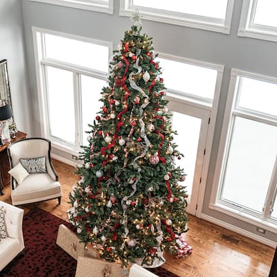 Pre-Lit Full Northern Pine Commercial Artificial Christmas Tree - 16' - Clear Lights - over-10-feet