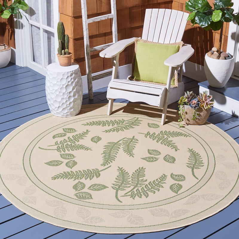 SAFAVIEH Courtyard Layal Indoor/ Outdoor Waterproof Patio Backyard Rug