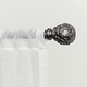 preview thumbnail 3 of 11, ATI Home Vine 1" Adjustable Curtain Rod and Finial Set 36" to 72" - Gunmetal