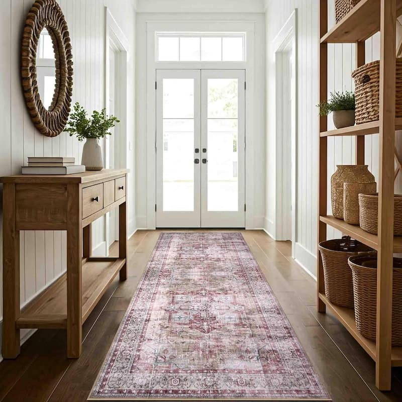 Delara Machine Washable Area Rug, Soft & Durable, Non-Slip Backing, Eco- Friendly GRS certified.