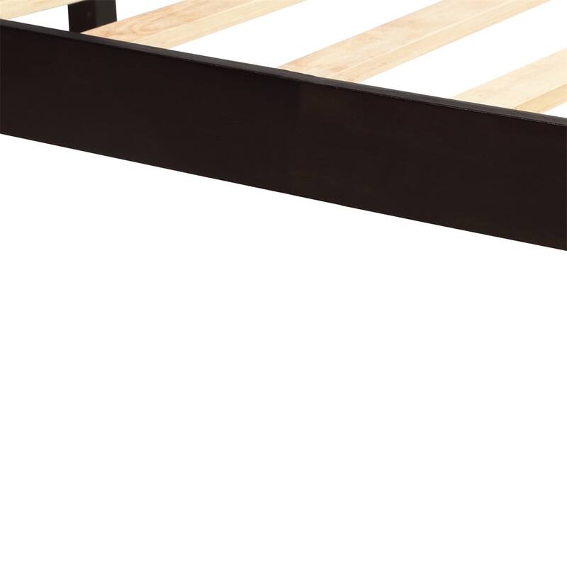 Harper & Bright Designs Wood Platform Bed with Headboard
