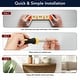 preview thumbnail 6 of 5, Brown Boho Arched Lunar Ledges 2 Piece Floating Wall Shelf 12x6 - 6.62" H x 11.75" L x 5" D