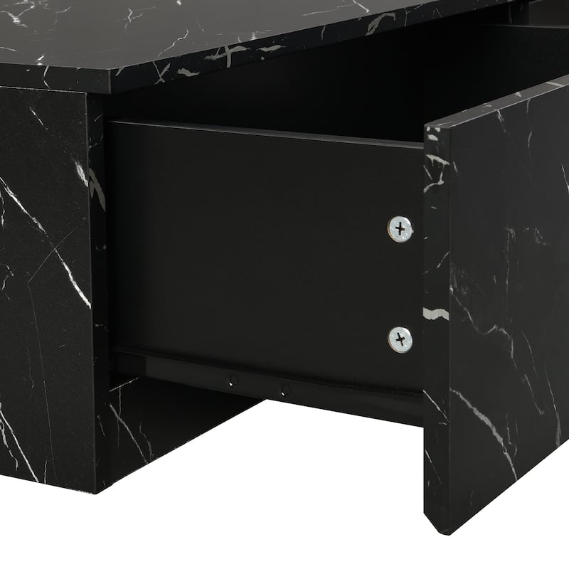 Floor Storage TV Stand, 78.70" Wood Media Console with 4 Drawers, Free Combination Entertainment Center for TVs up to 88"