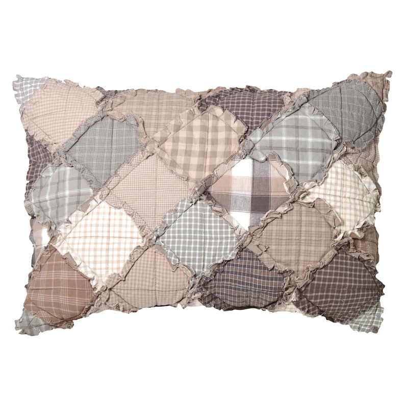Donna Sharp Smoky Mountain Cotton Quilt Collection - King Sham - White