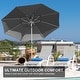 preview thumbnail 5 of 6, 9FT Patio Umbrella, Outdoor Table Umbrella with Push Button Tilt and Crank