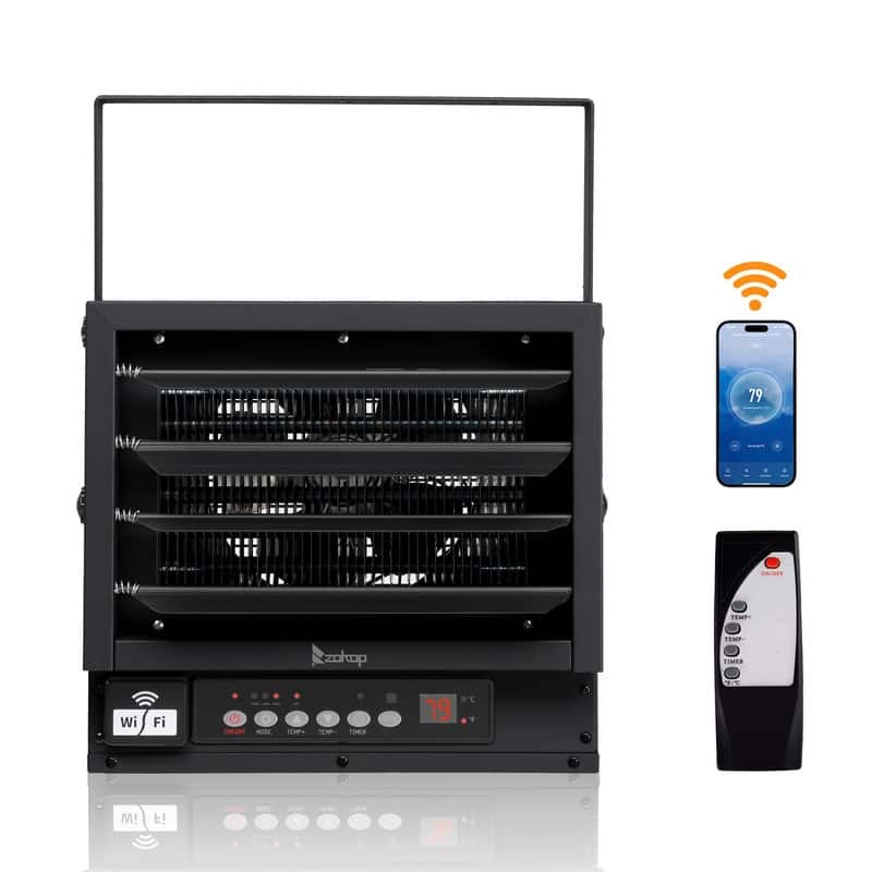 5000/6000/7500/10000-Watt 240V Electric Garage Space Heater - 10000W