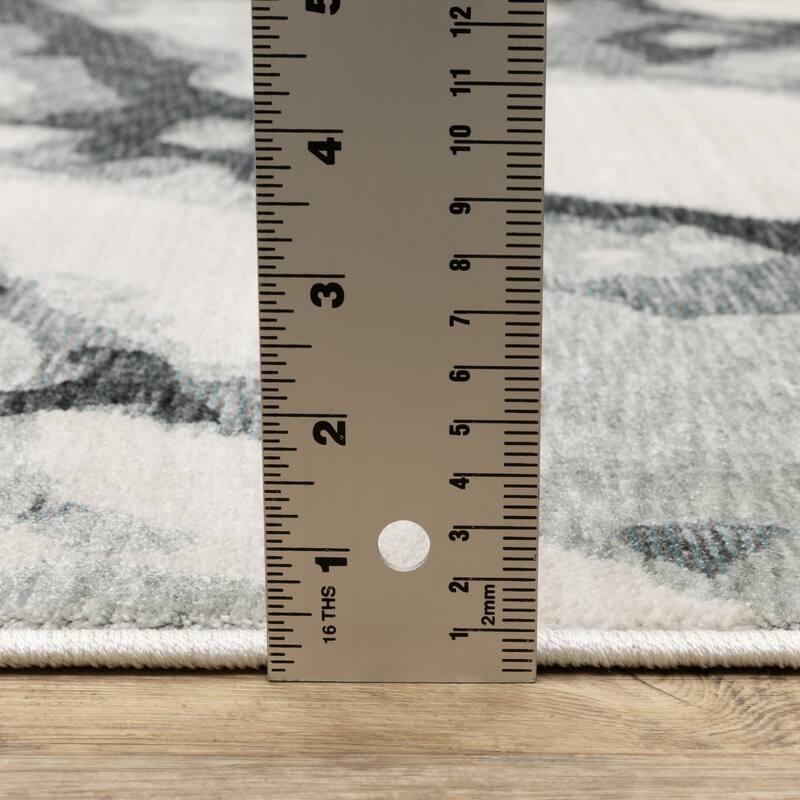 Style Haven Estella Abstract Elements Blue/ Ivory Area Rug