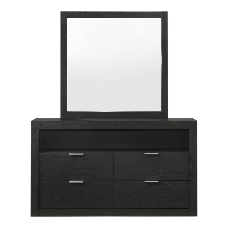 Furniture of America Merro Modern 4-Piece Solid Wood Bedroom Set