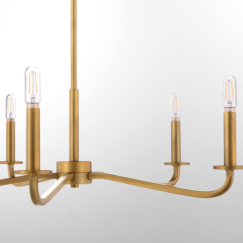 Quorum International 6307-5 Rutherford 5 Light 25" Wide Taper Candle