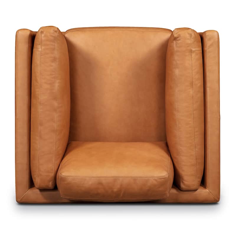 Poly and Bark Cadiz Lounge Chair - Genuine Italian Leather