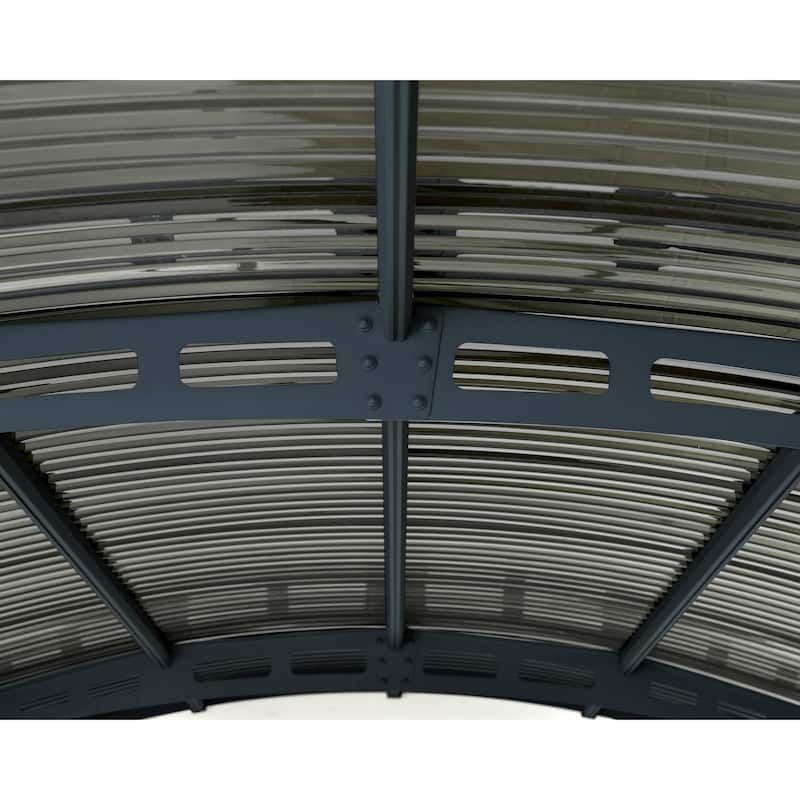 Atlas 10 ft. x 16 ft. Gray/Solar Gray Single Carport - 10 ft. x 16 ft.