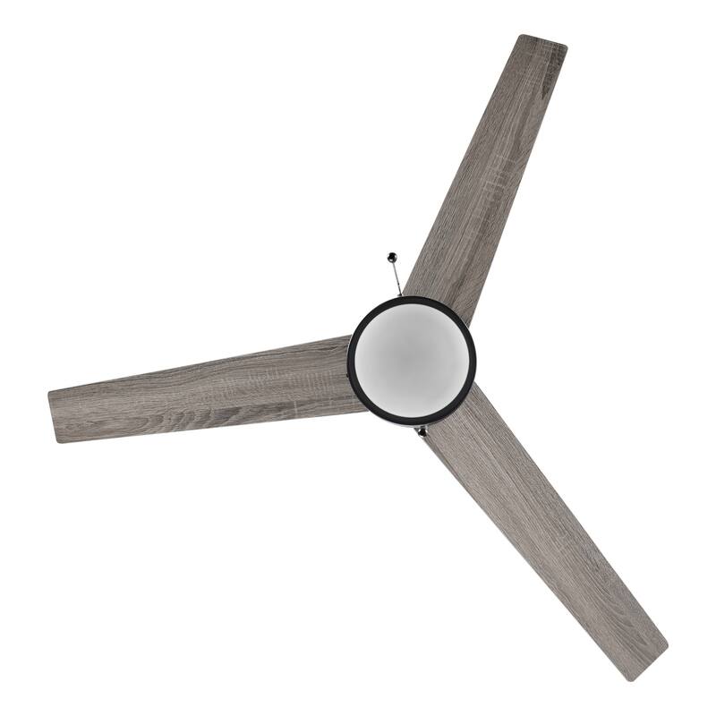CARRO Abraxas 52" 3-Blade Indoor Ceiling Fan With LED Light -Pull Chain