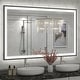 preview thumbnail 69 of 84, Extra Large Black Frame LED Bathroom Vanity Mirror with 3 Years Warranty and UL Certified 60x36