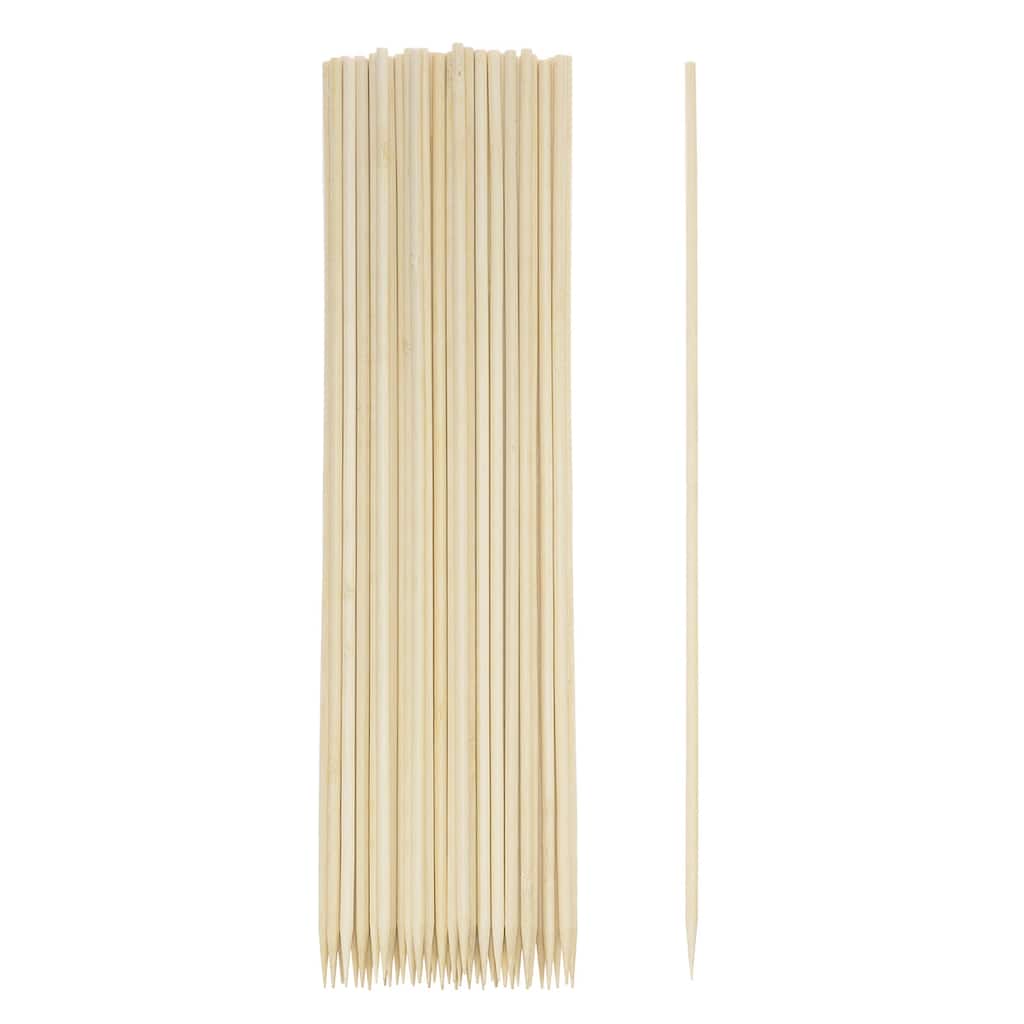 200pcs Bamboo Skewers Sticks 20 Inch 5mm Dia Natural Wooden Cocktail Picks - 20"