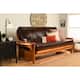 Copper Grove Dixie Oak Full-size 2-drawer Futon Frame with Mattress