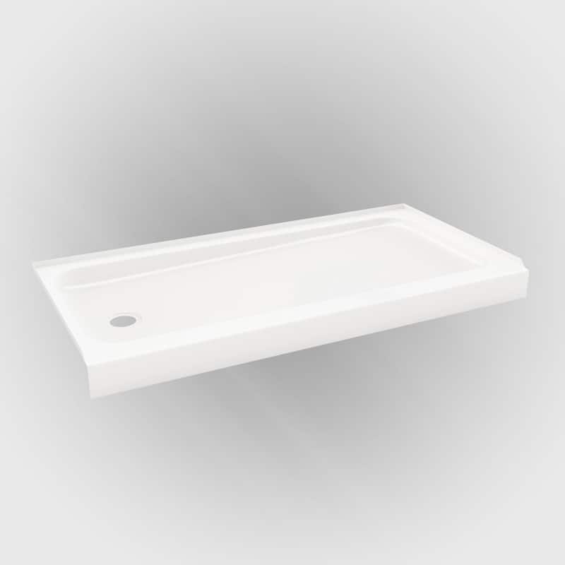 PROFLO Bannack 60" x 30" Rectangular Shower Base with Single Threshold - White