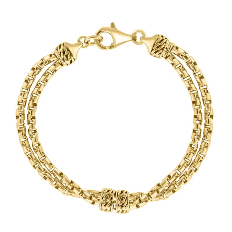 EFFY Men's Gold-Plated 925 Sterling Silver Chain Bracelet