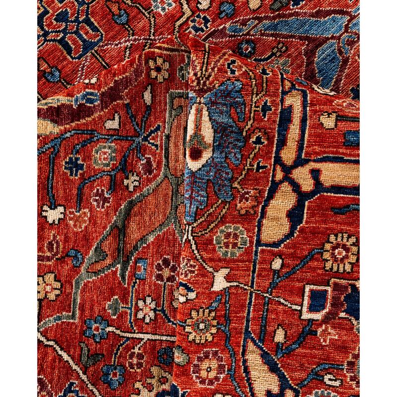 Serapi One-of-a-Kind Hand-Knotted Area Rug - Red - 8' 11" x 11' 9"