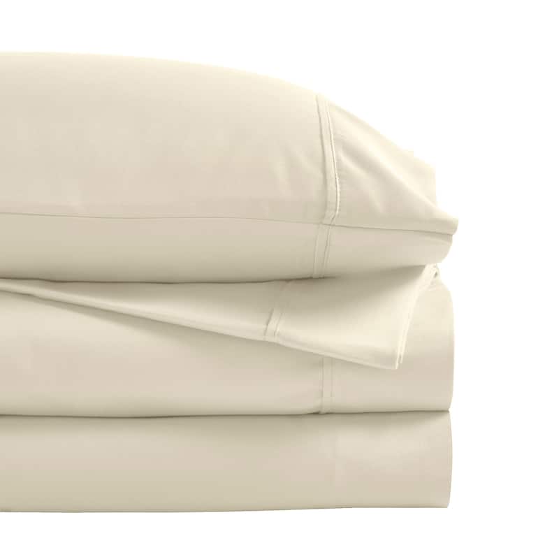 Superior Cotton Blend 1200 Thread Count Solid Deep Pocket Bed Sheet Set