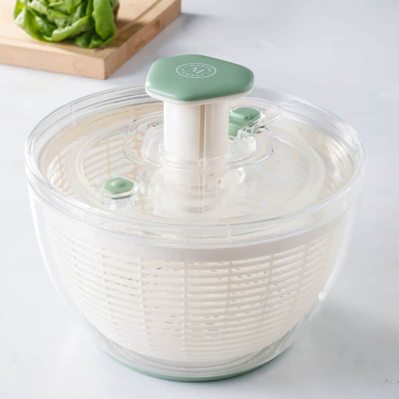 Martha Stewart Gulfwind 6.3 Qt Salad Spinner, Fruit Wahser, Fruit Washing Bowl with Strainer