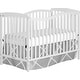 preview thumbnail 1 of 6, Dream On Me Chelsea 5-In-1 Convertible Crib In Black, JPMA Certified White