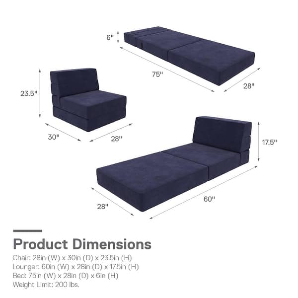 dimension image slide 4 of 8, The Novogratz Flower Modular Chair