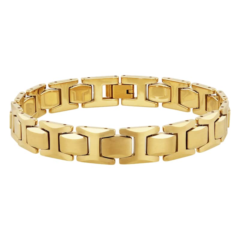 Steel Nation Tungsten Beveled Edge Bracelet