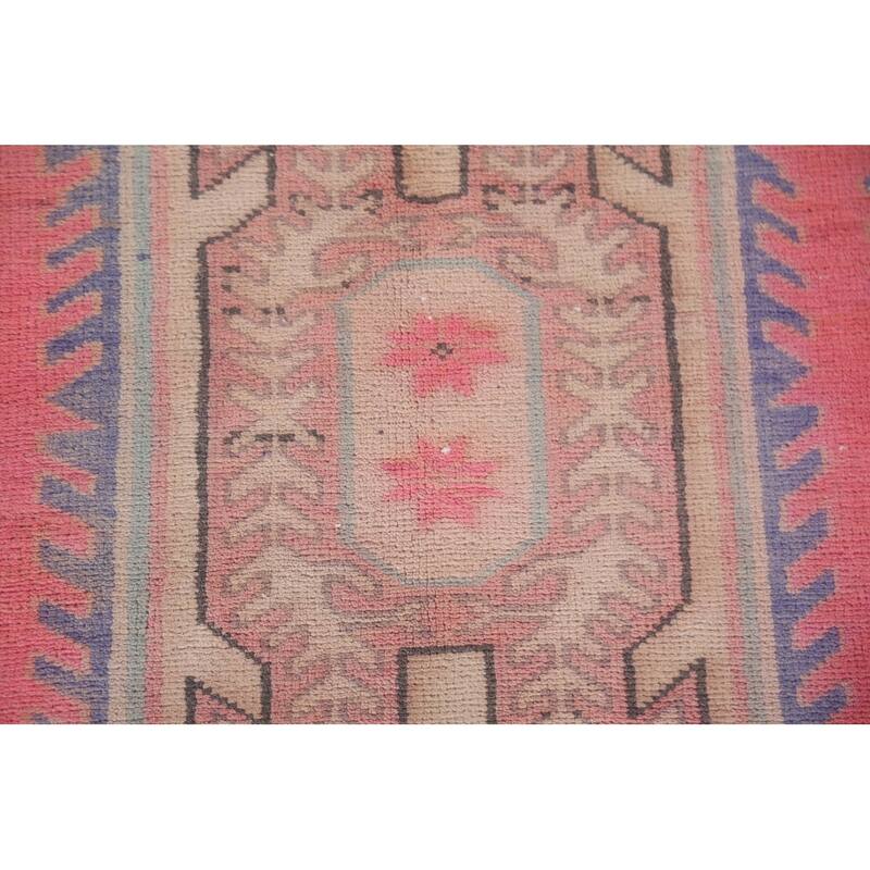 Hand Knotted Oriental 100% Wool Carpet Traditional Tribal Beige & Ivories Meshkin Runner Rug - 10' 5'' X 4' 3''